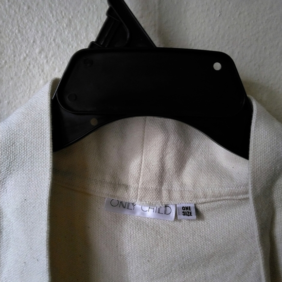 Only Child Women's Cardiff Coat Jacket Open One Size Beige - Picture 3 of 4